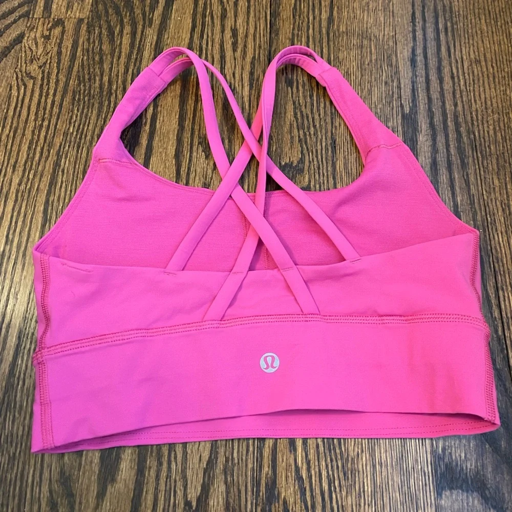 Lululemon long line energy bra sonic pink - Picture 3 of 4